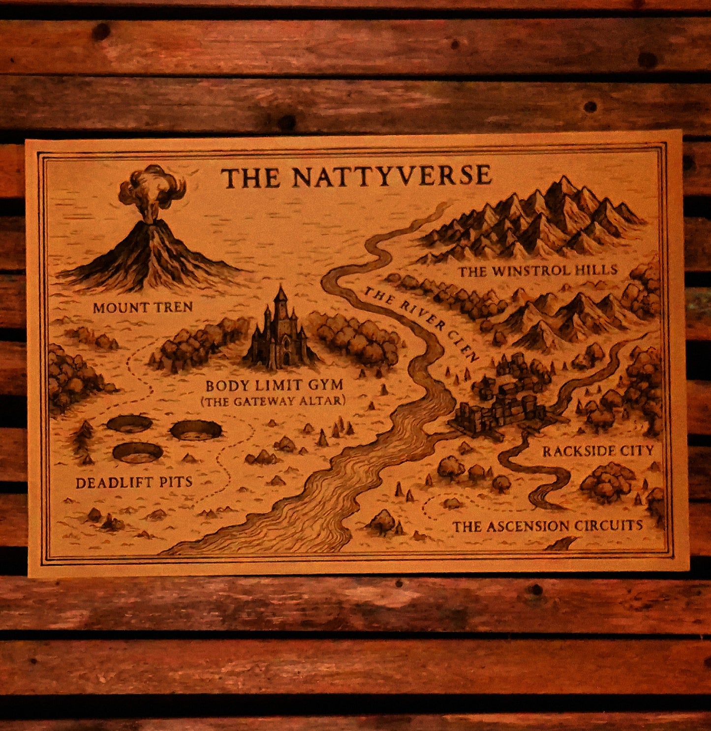 The Nattyverse Map (First Edition)