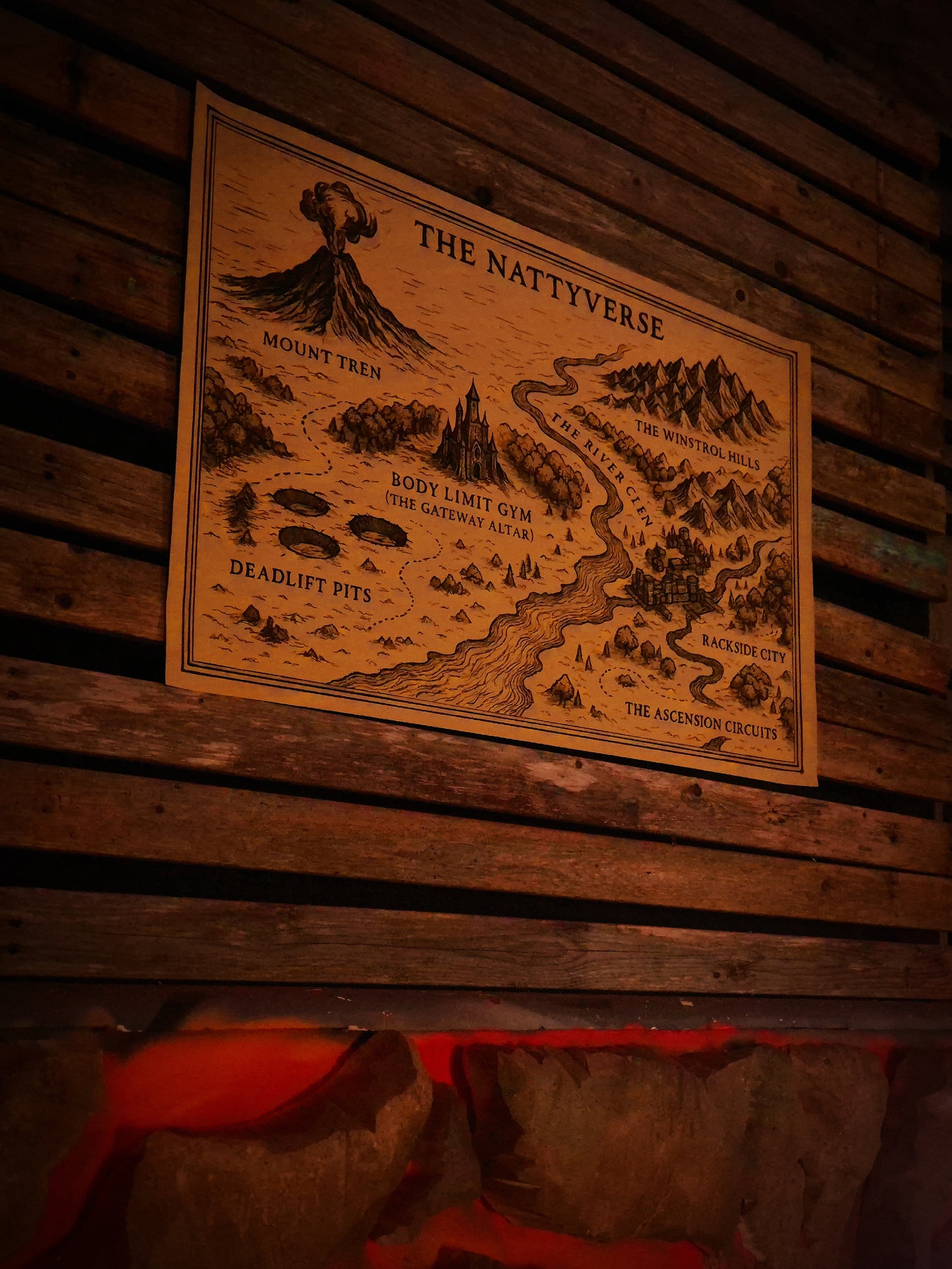 The Nattyverse Map (First Edition)